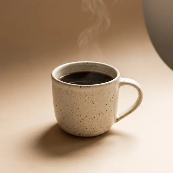 Halden concept store: stoneware mug of black coffee